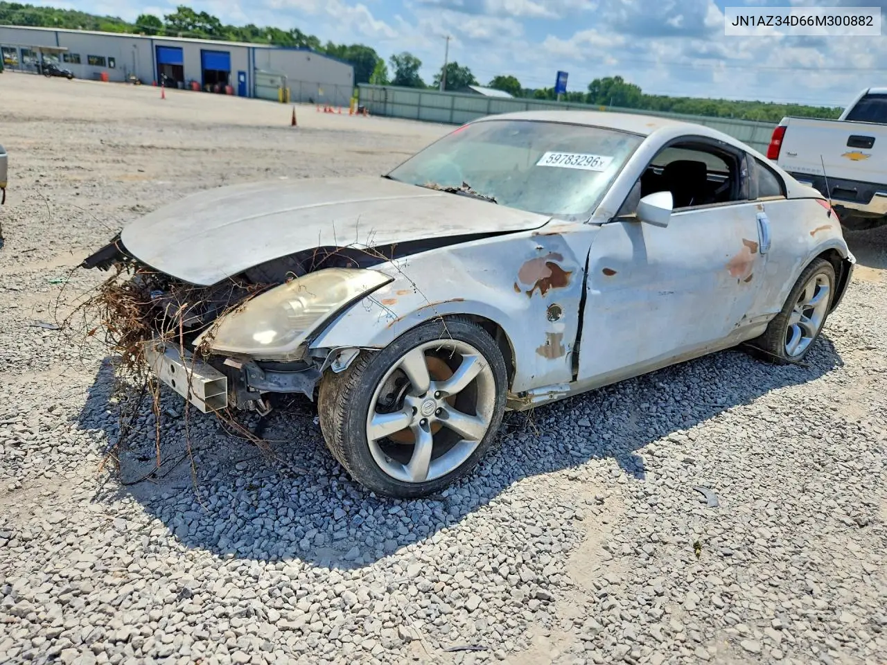 2006 Nissan 350Z Coupe VIN: JN1AZ34D66M300882 Lot: 59783296