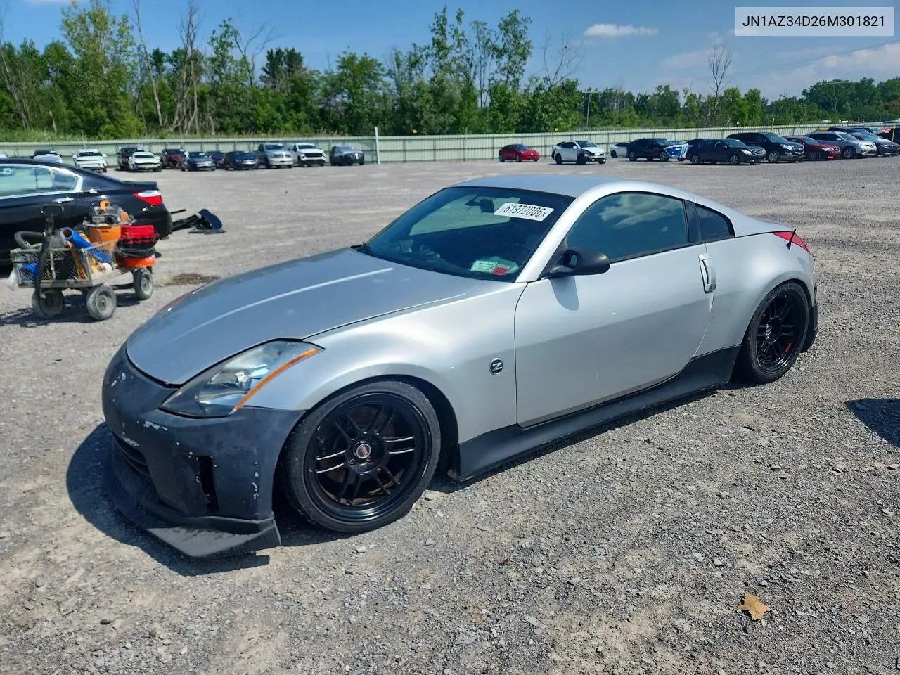 2006 Nissan 350Z Base VIN: JN1AZ34D26M301821 Lot: 61972006