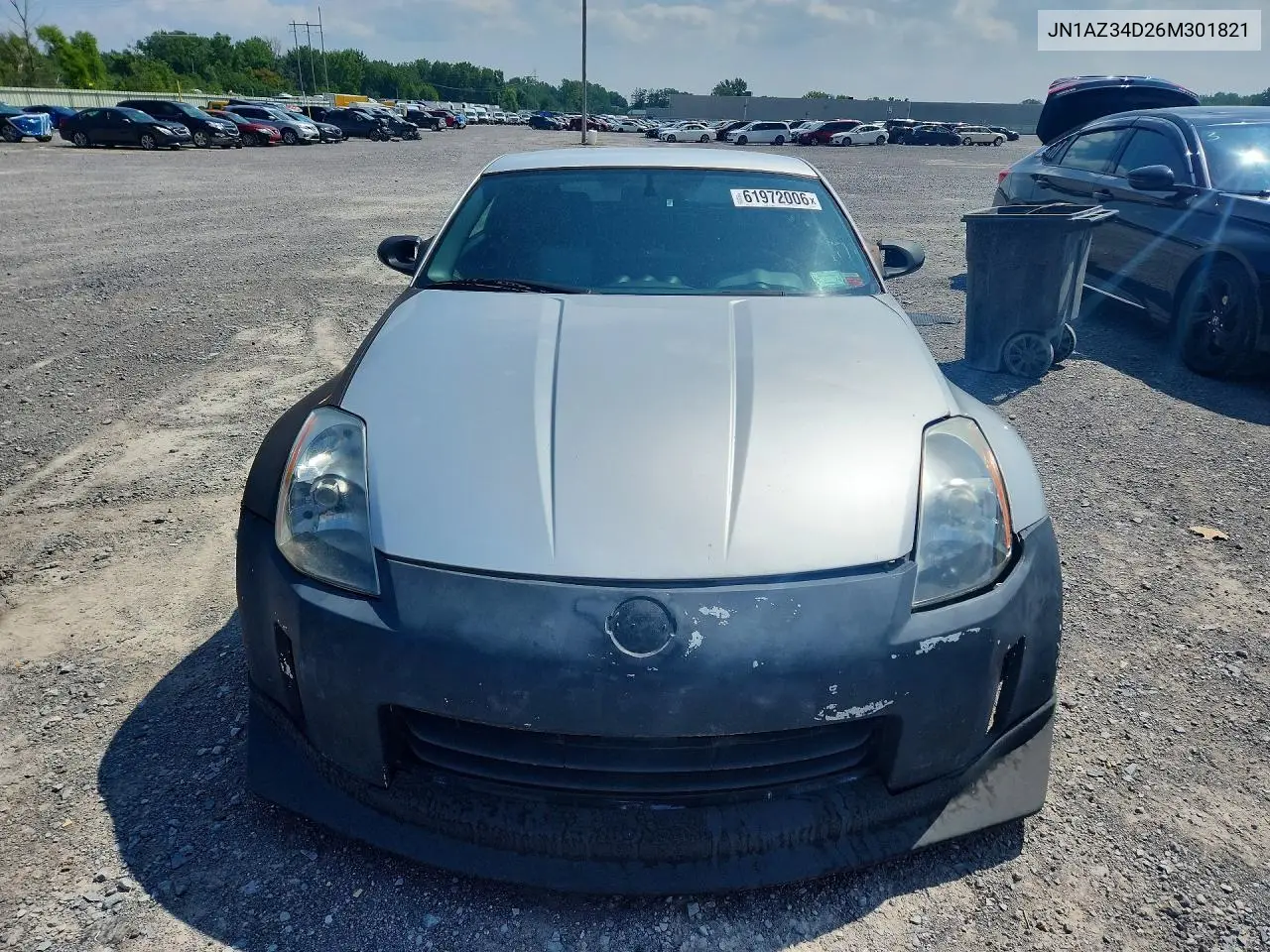 2006 Nissan 350Z Base VIN: JN1AZ34D26M301821 Lot: 61972006
