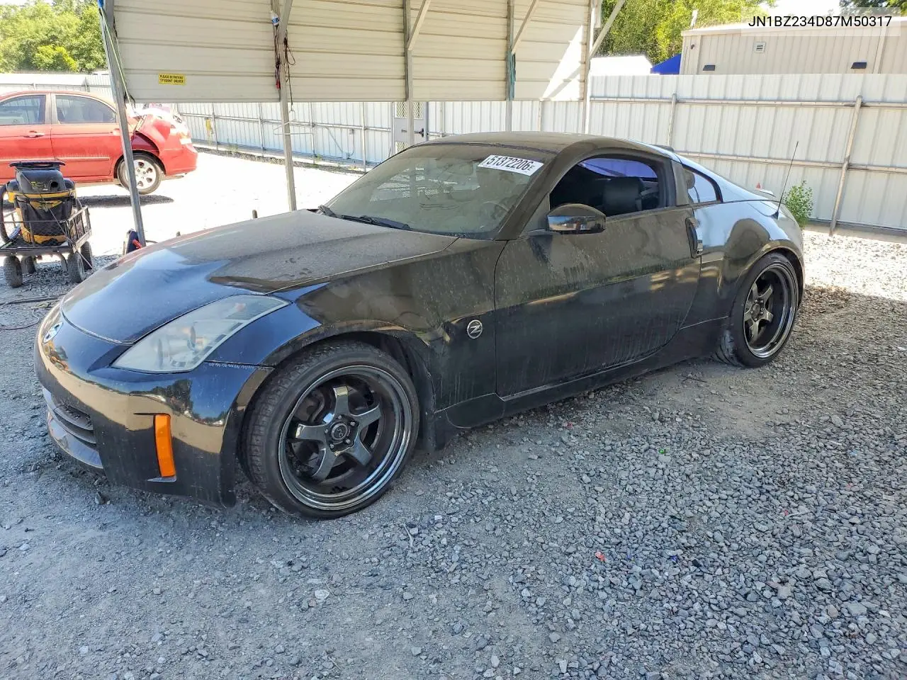 2007 Nissan 350Z VIN: JN1BZ34D87M503178 Lot: 51372206