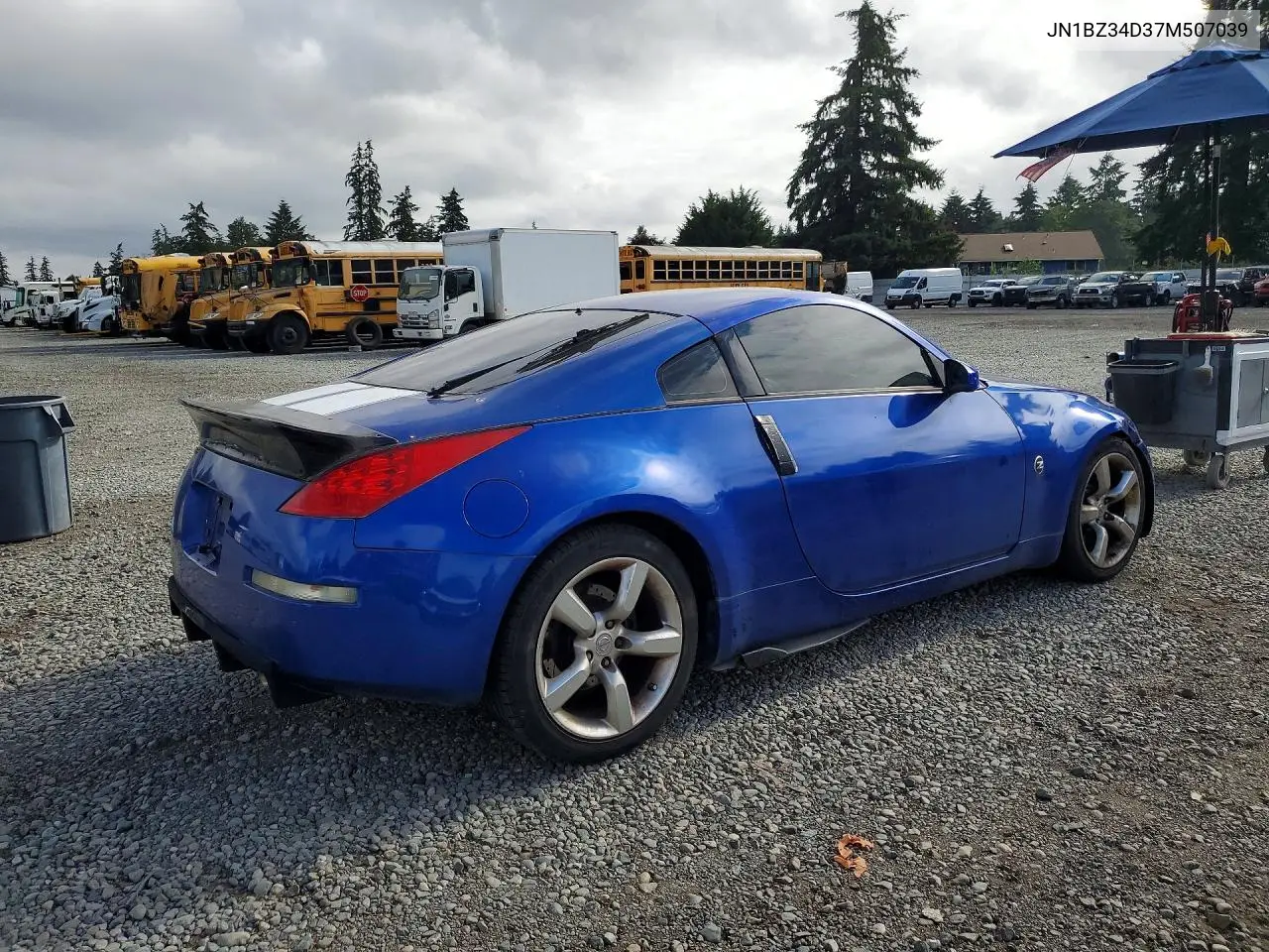 2007 Nissan 350Z Coupe VIN: JN1BZ34D37M507039 Lot: 59300236