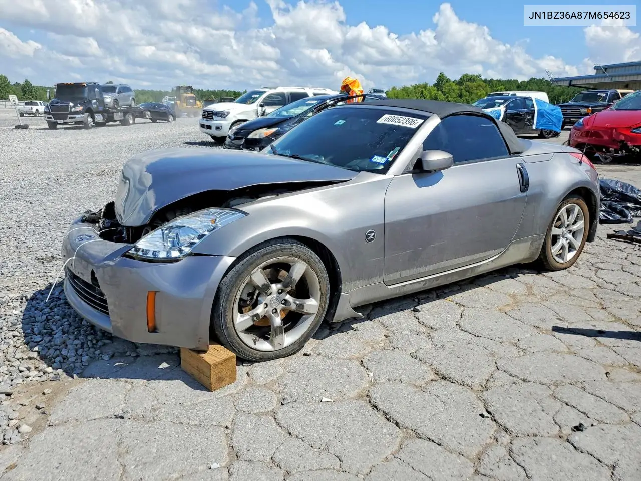 2007 Nissan 350Z Roadster VIN: JN1BZ36A87M654623 Lot: 60052396