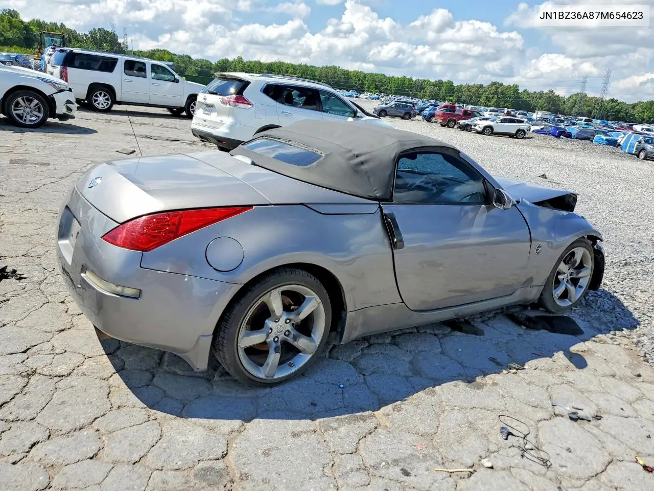 2007 Nissan 350Z Roadster VIN: JN1BZ36A87M654623 Lot: 60052396