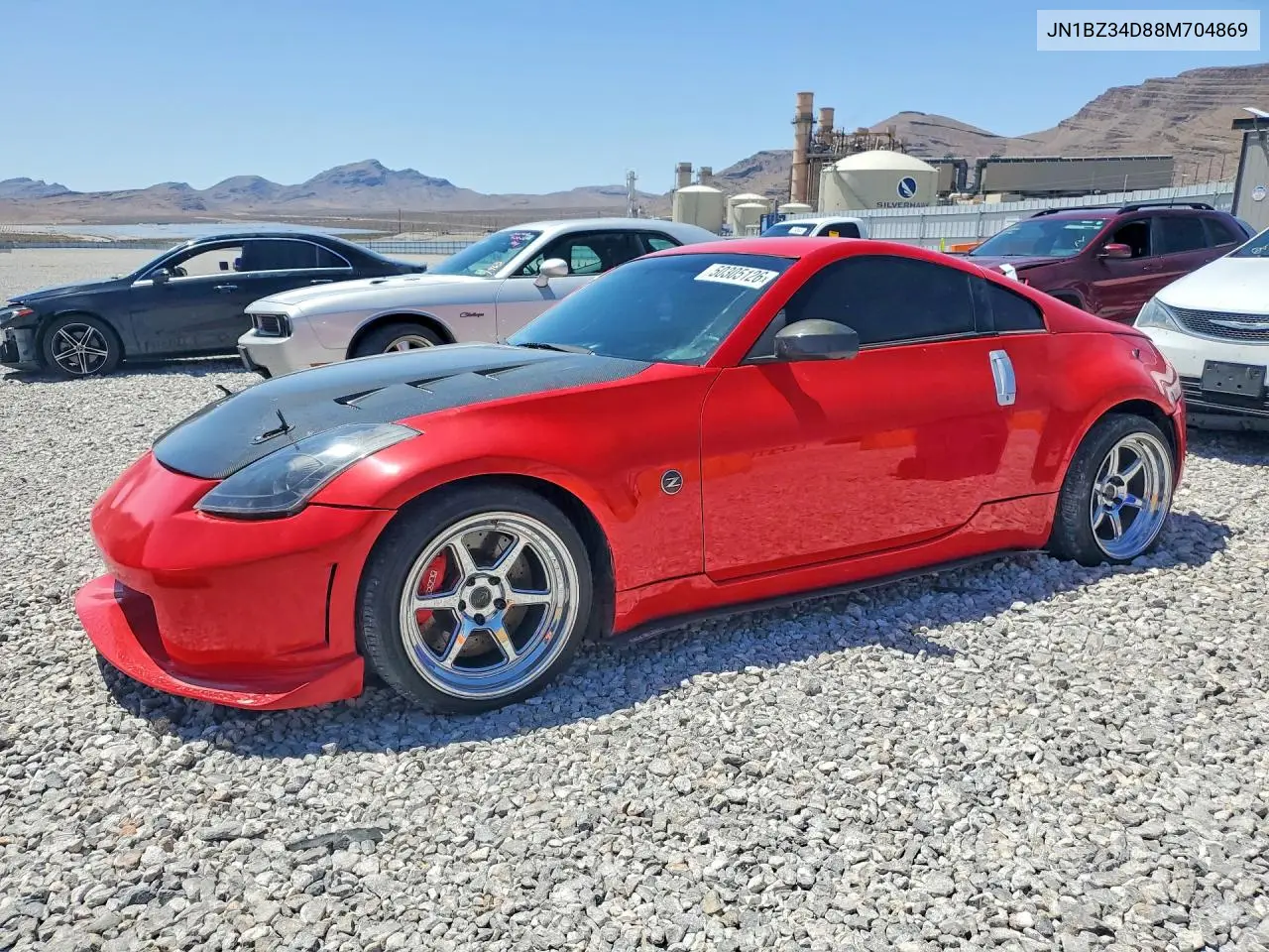 2008 Nissan 350Z Coupe VIN: JN1BZ34D88M704869 Lot: 50305126