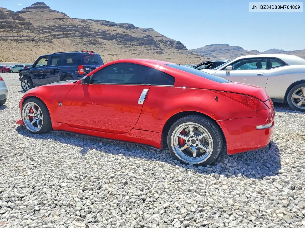 2008 Nissan 350Z Coupe VIN: JN1BZ34D88M704869 Lot: 50305126