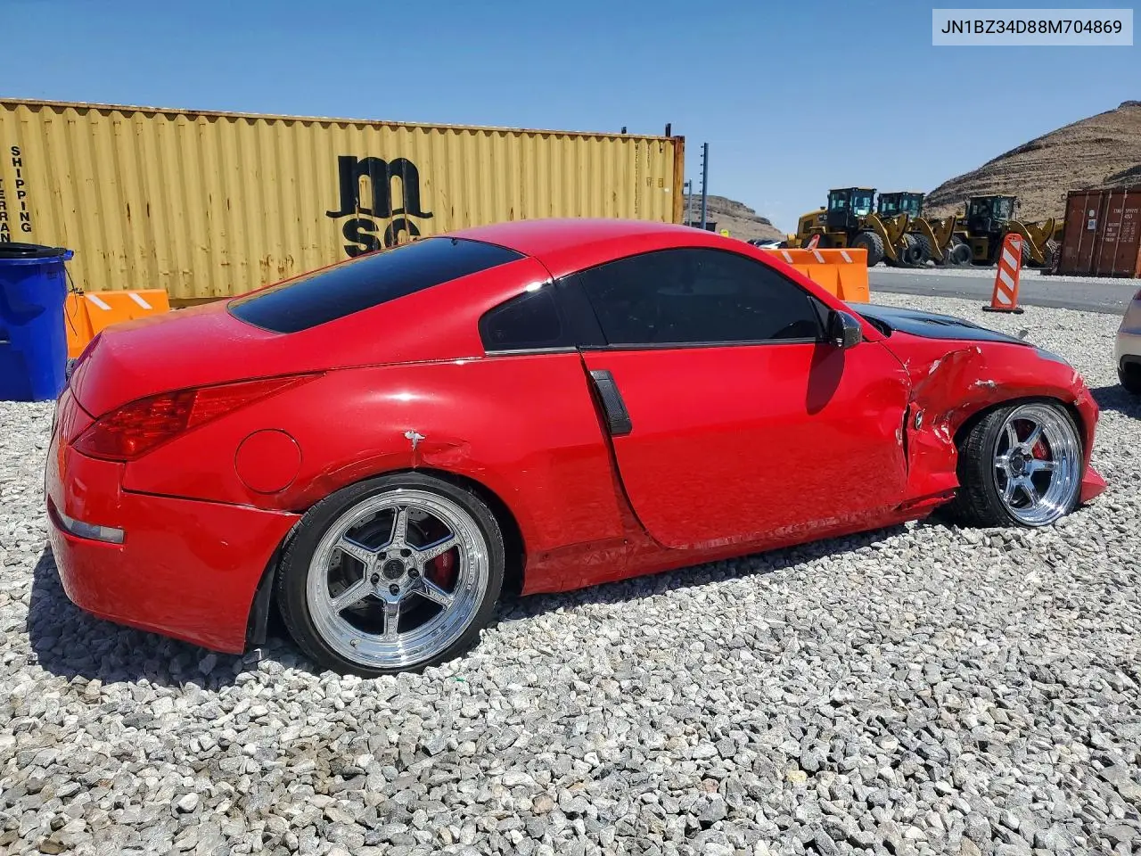2008 Nissan 350Z Coupe VIN: JN1BZ34D88M704869 Lot: 50305126