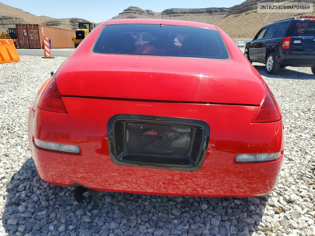 2008 Nissan 350Z Coupe VIN: JN1BZ34D88M704869 Lot: 50305126
