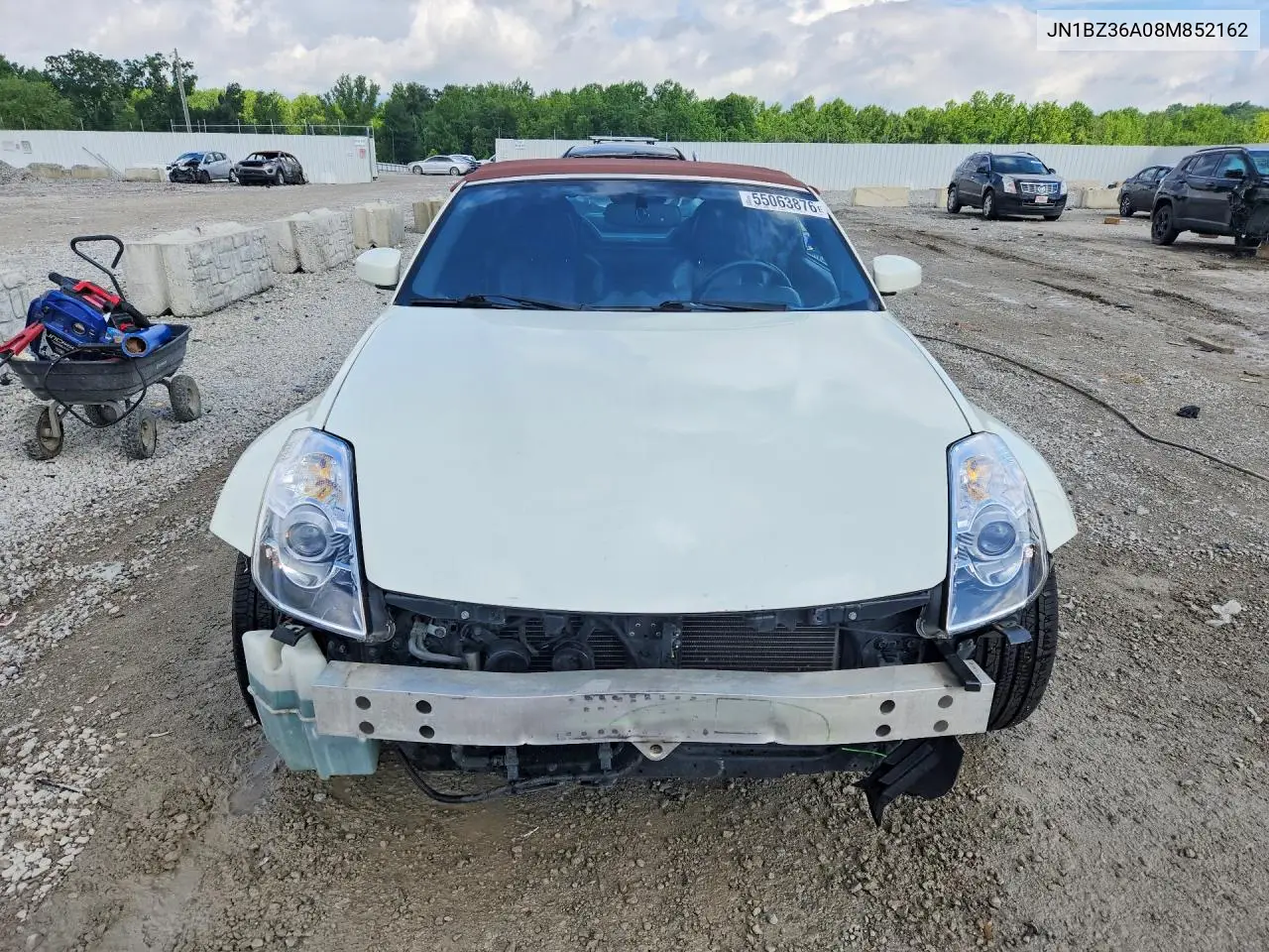 2008 Nissan 350Z Roadster VIN: JN1BZ36A08M852162 Lot: 55063876