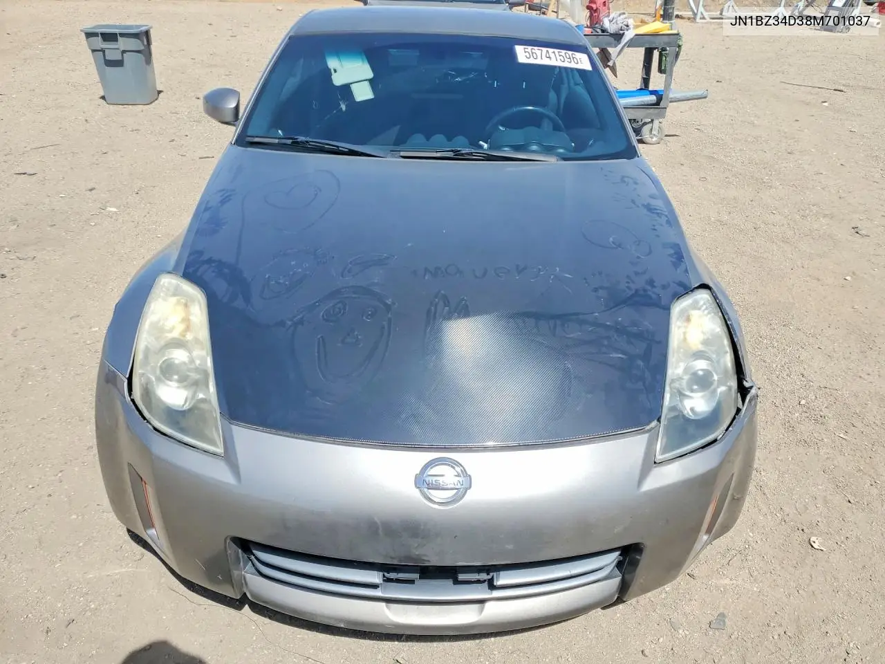 2008 Nissan 350Z Coupe VIN: JN1BZ34D38M701037 Lot: 56741596