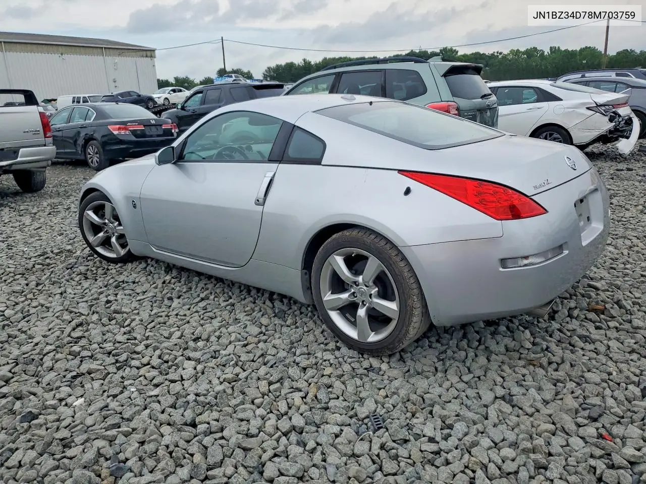 2008 Nissan 350Z Coupe VIN: JN1BZ34D78M703759 Lot: 58414506