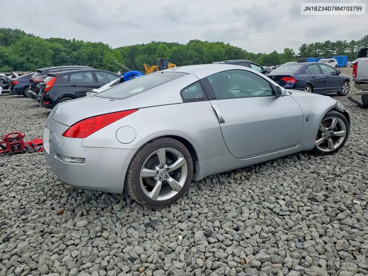 2008 Nissan 350Z Coupe VIN: JN1BZ34D78M703759 Lot: 58414506