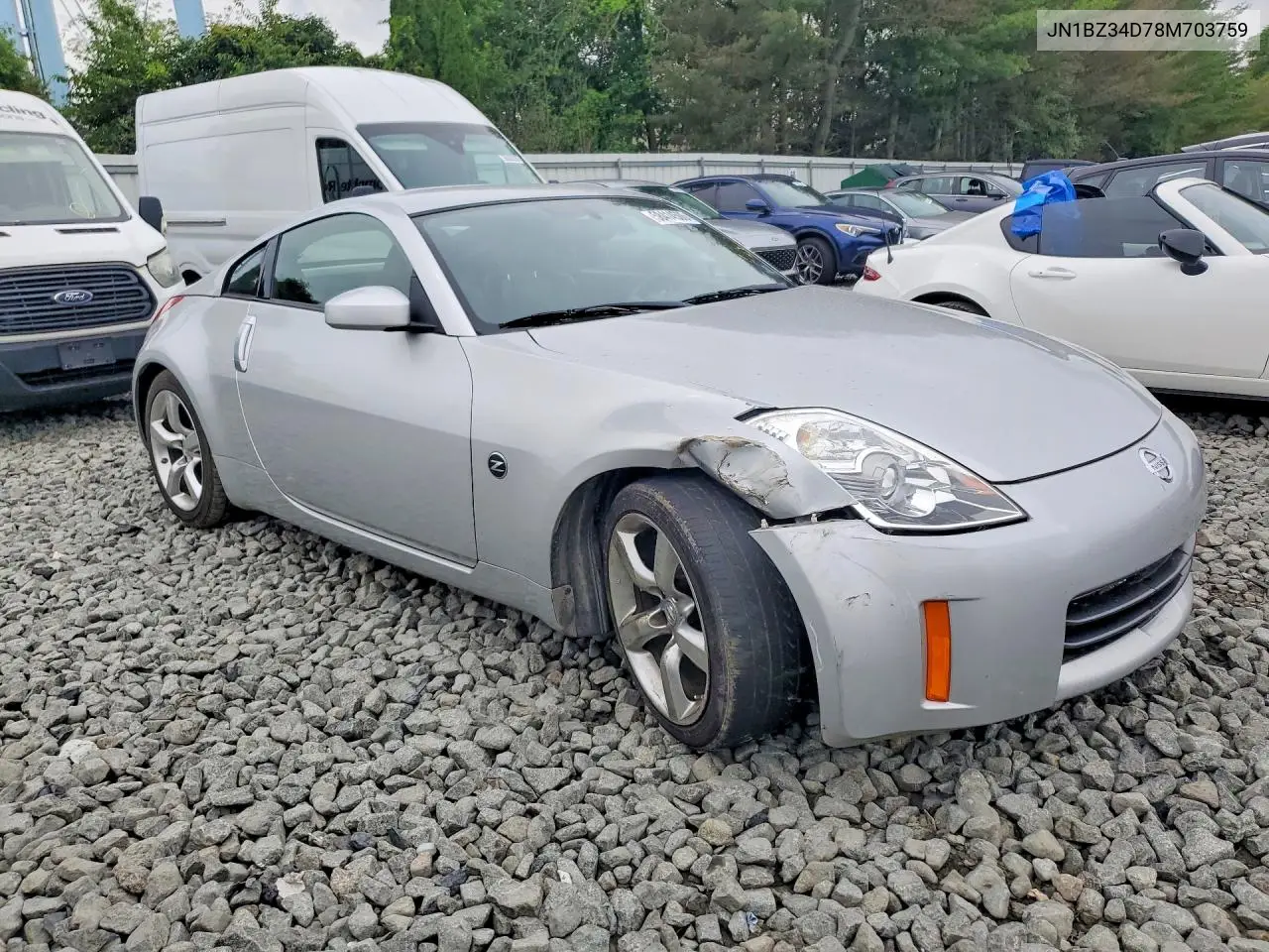 2008 Nissan 350Z Coupe VIN: JN1BZ34D78M703759 Lot: 58414506