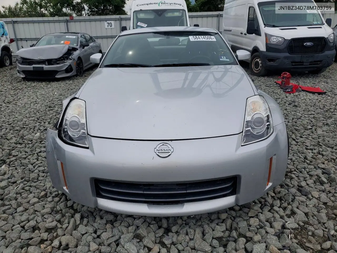 2008 Nissan 350Z Coupe VIN: JN1BZ34D78M703759 Lot: 58414506