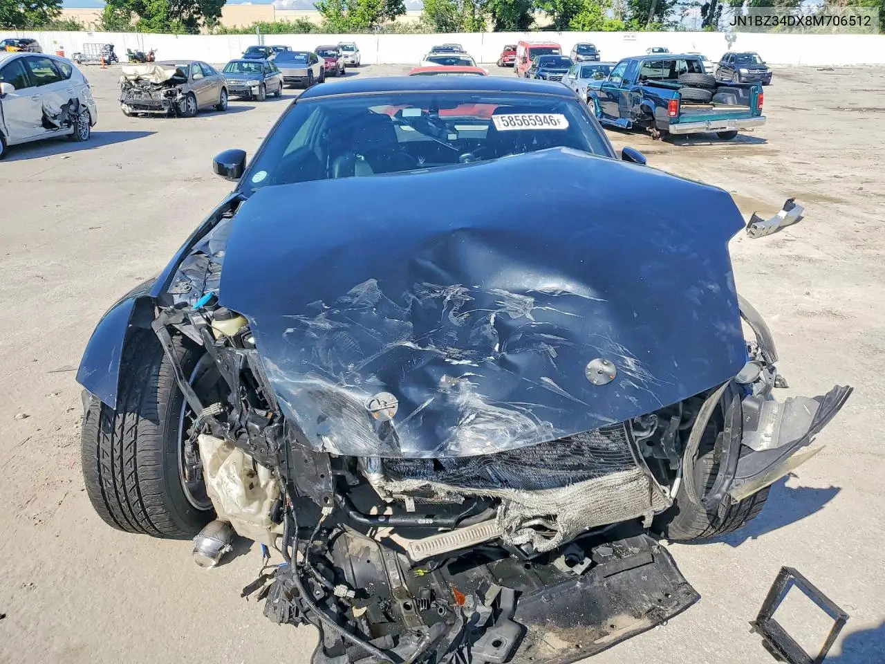 2008 Nissan 350Z Coupe VIN: JN1BZ34DX8M706512 Lot: 58565946