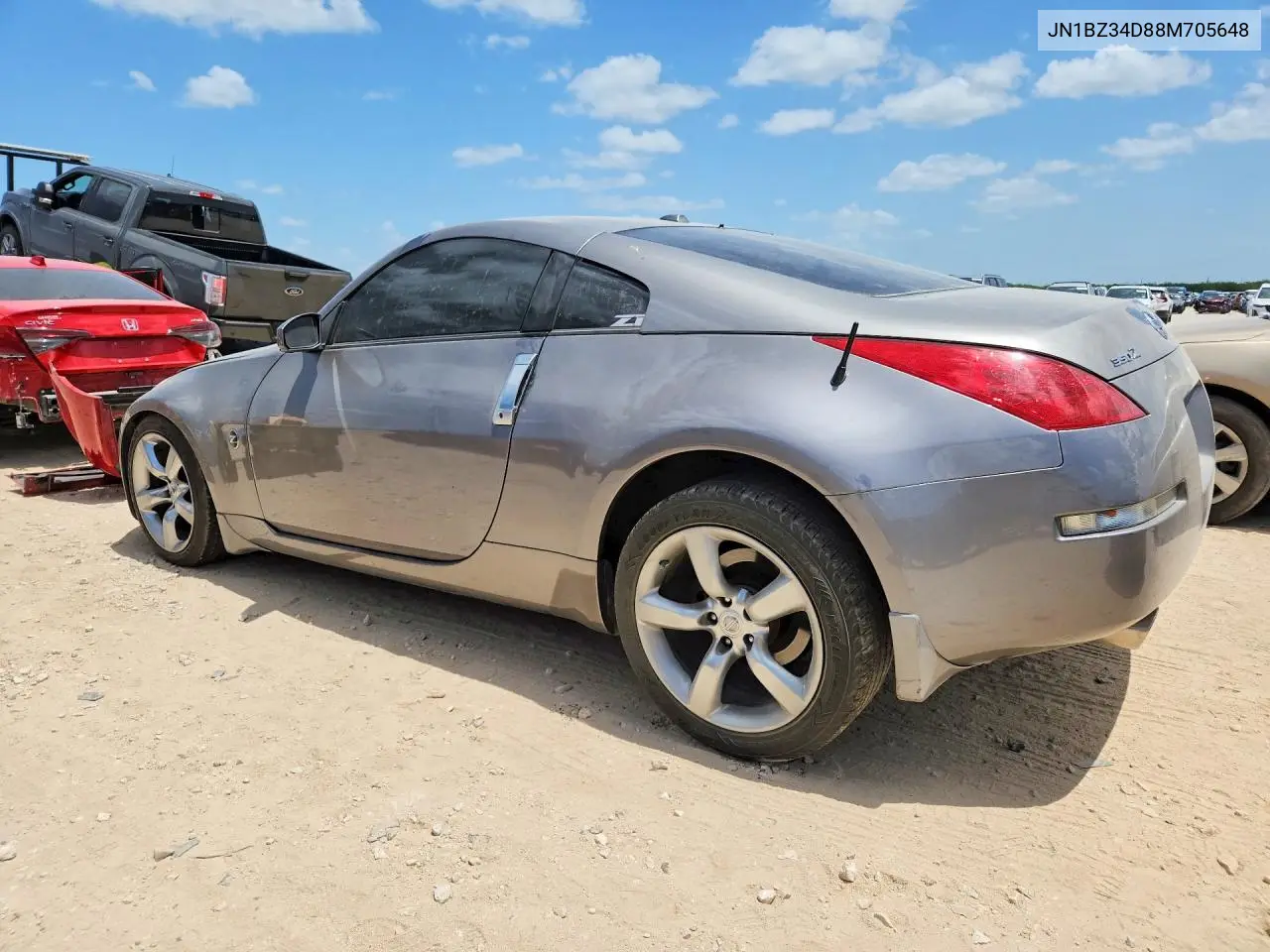 2008 Nissan 350Z Coupe VIN: JN1BZ34D88M705648 Lot: 59183536