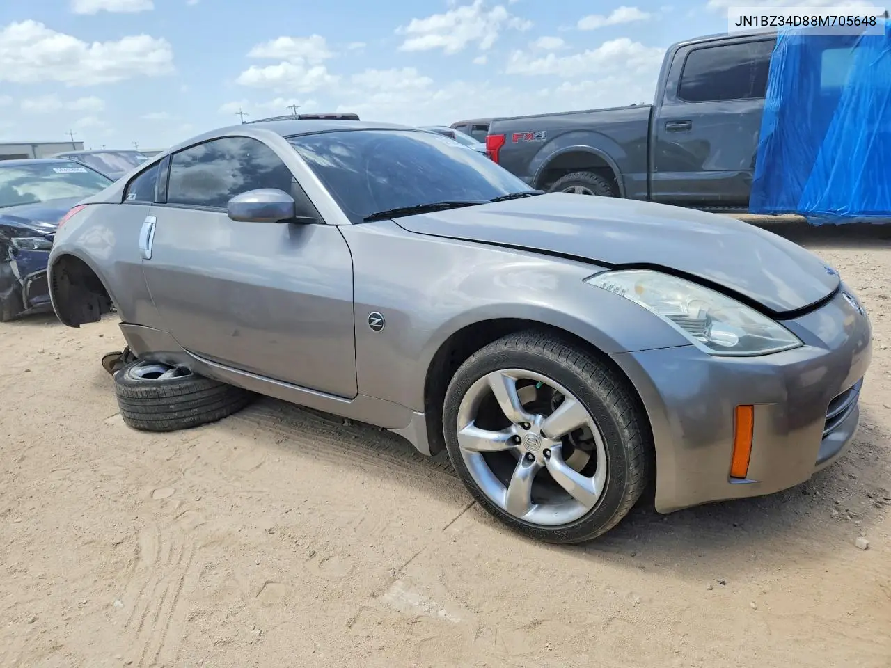 2008 Nissan 350Z Coupe VIN: JN1BZ34D88M705648 Lot: 59183536