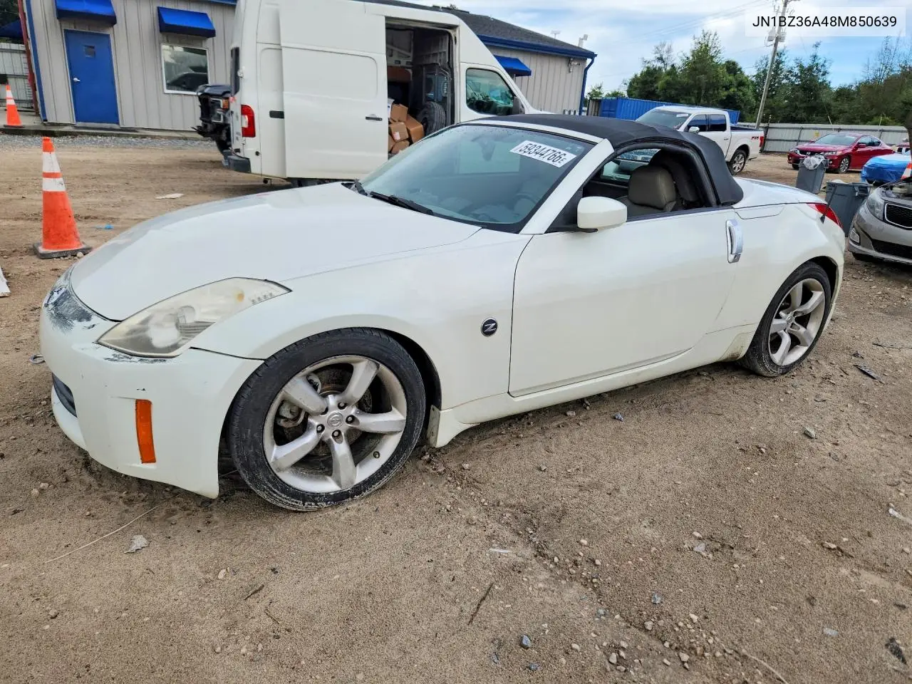 2008 Nissan 350Z Roadster VIN: JN1BZ36A48M850639 Lot: 59344766