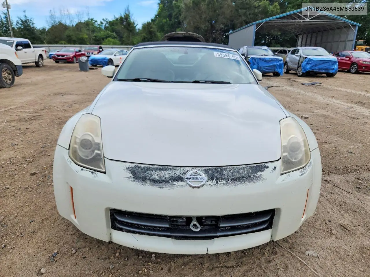 2008 Nissan 350Z Roadster VIN: JN1BZ36A48M850639 Lot: 59344766