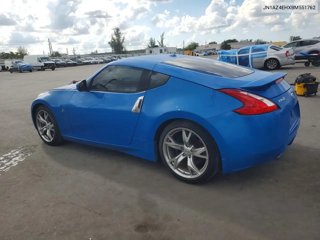 2011 Niss 370Z Touring VIN: JN1AZ4EHXBM551762 Lot: 47694096