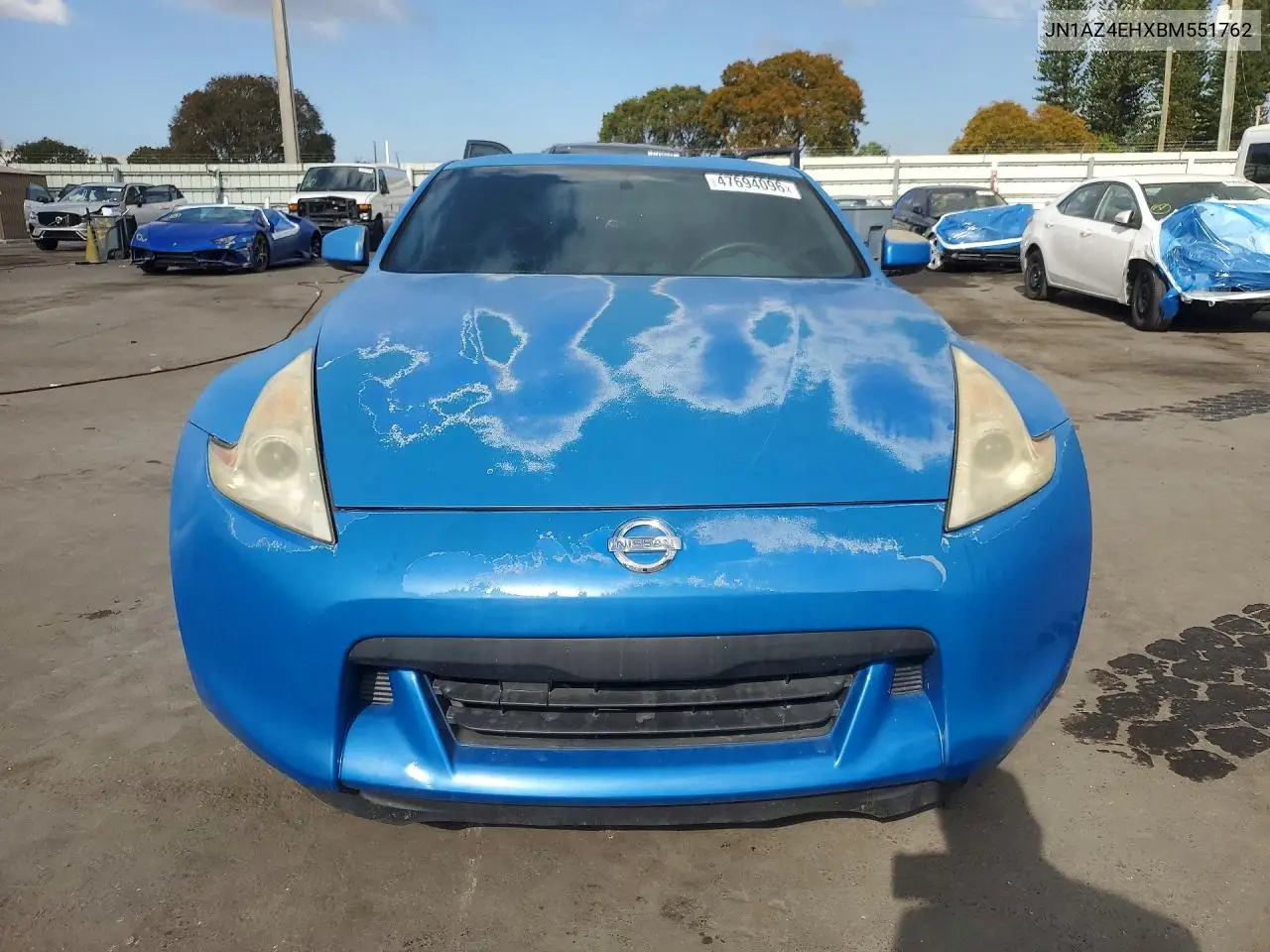2011 Niss 370Z Touring VIN: JN1AZ4EHXBM551762 Lot: 47694096