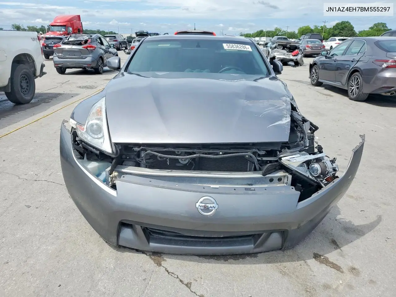 2011 Nissan 370Z Base/Touring/Nismo VIN: JN1AZ4EH7BM555297 Lot: 55836286