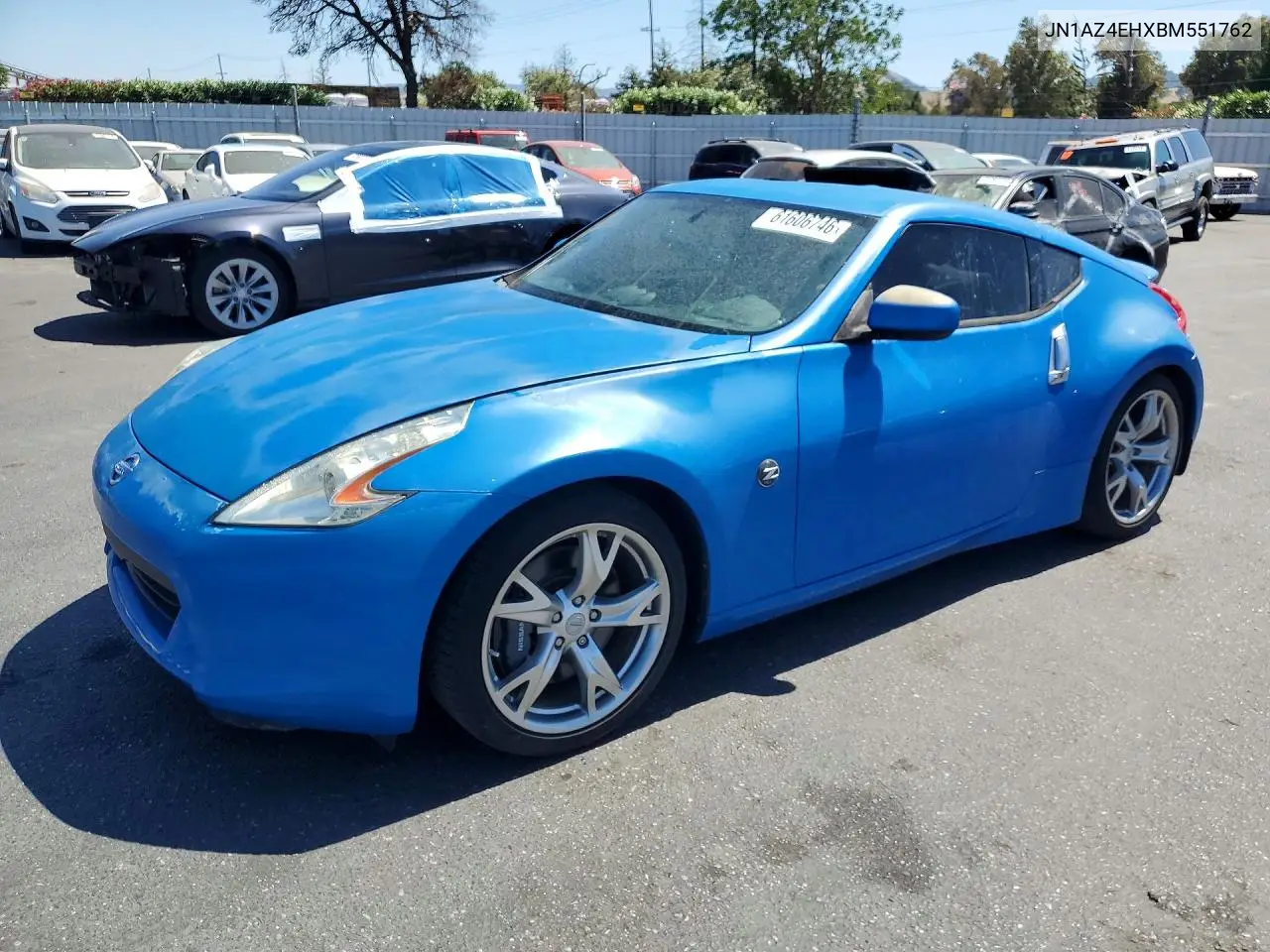 2011 Nissan 370Z Base VIN: JN1AZ4EHXBM551762 Lot: 61606746