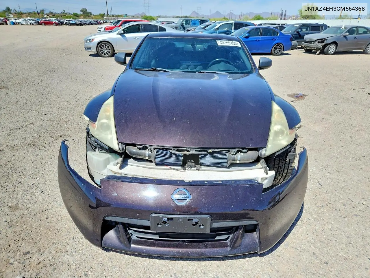 2012 Nissan 370Z Base VIN: JN1AZ4EH3CM564368 Lot: 49269406