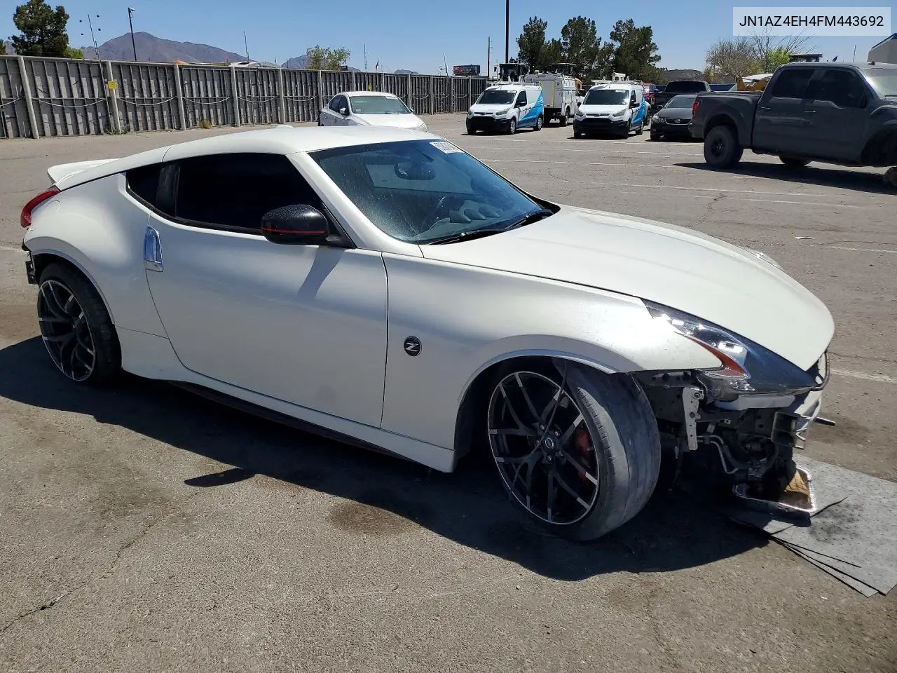 2015 Nissan 370Z Nismo Tech VIN: JN1AZ4EH4FM443692 Lot: 50801646