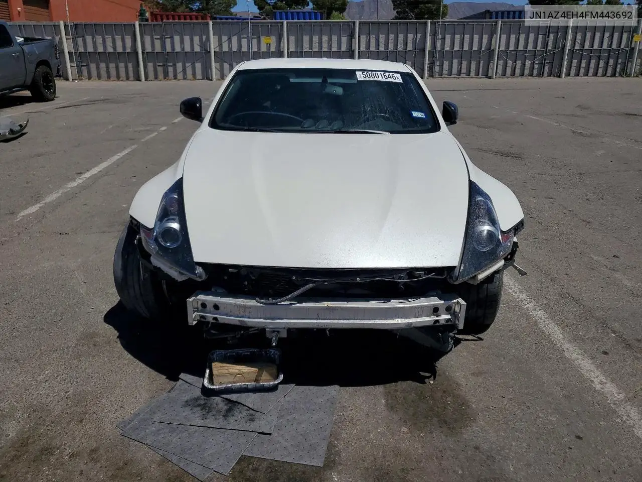 2015 Nissan 370Z Nismo Tech VIN: JN1AZ4EH4FM443692 Lot: 50801646