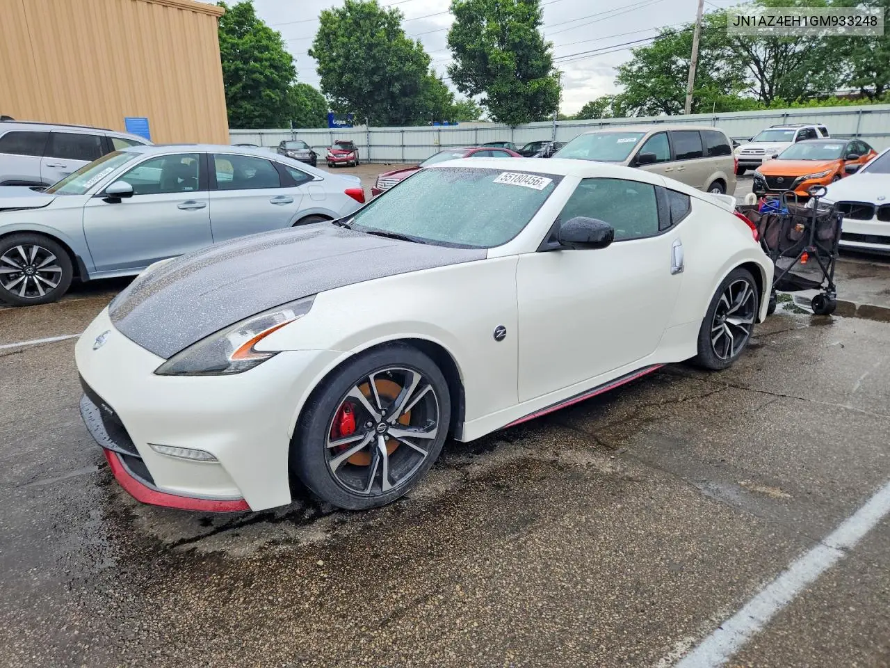 2016 Nissan 370Z Nismo Tech VIN: JN1AZ4EH1GM933248 Lot: 55180456