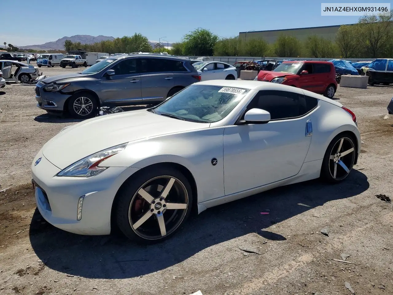 2016 Nissan 370Z Base VIN: JN1AZ4EHXGM931496 Lot: 59878556