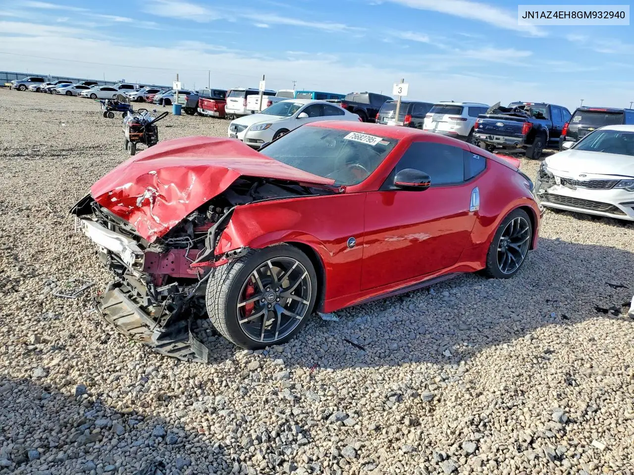 2016 Nissan 370Z Base VIN: JN1AZ4EH8GM932940 Lot: 75682795