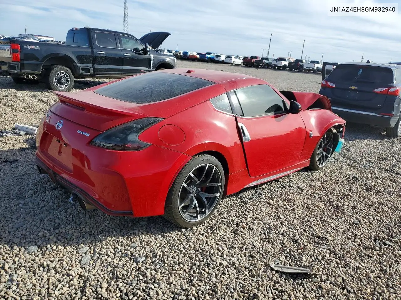2016 Nissan 370Z Base VIN: JN1AZ4EH8GM932940 Lot: 75682795