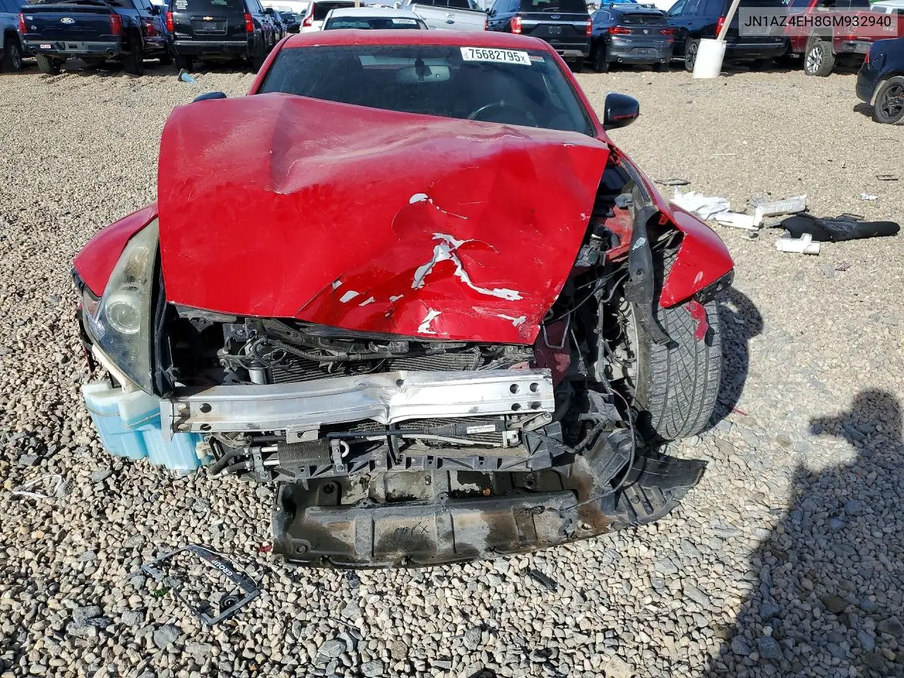 2016 Nissan 370Z Base VIN: JN1AZ4EH8GM932940 Lot: 75682795