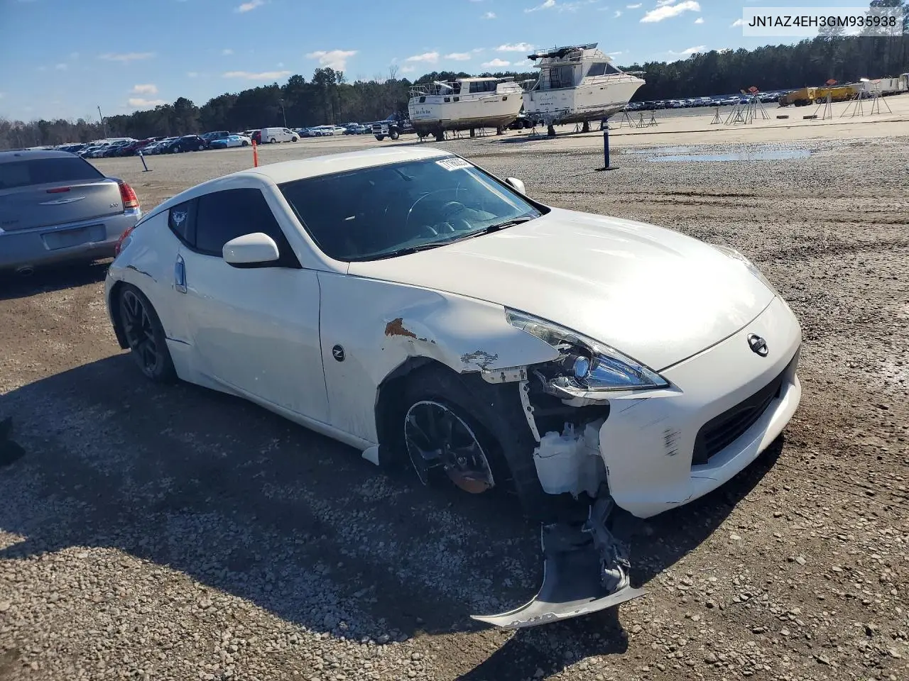 2016 Nissan 370Z Base VIN: JN1AZ4EH3GM935938 Lot: 77166225