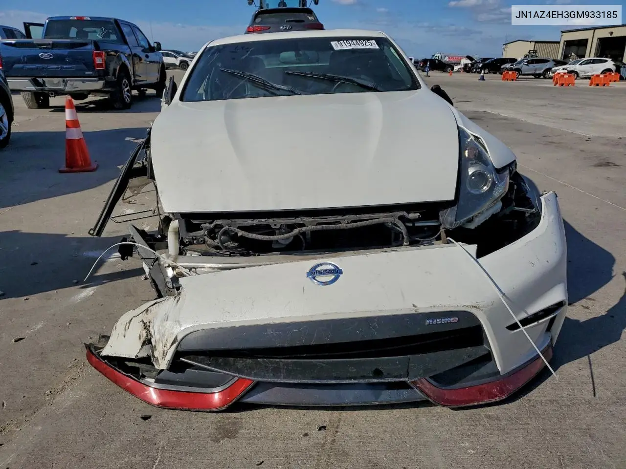 2016 Nissan 370Z Base VIN: JN1AZ4EH3GM933185 Lot: 91944925