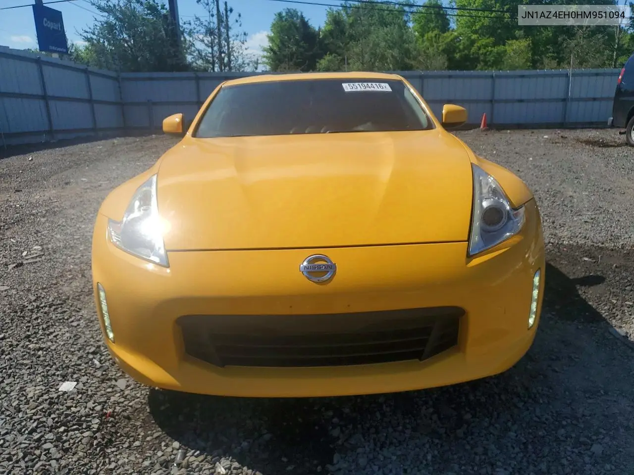 2017 Nissan 370Z Base VIN: JN1AZ4EH0HM951094 Lot: 55194416