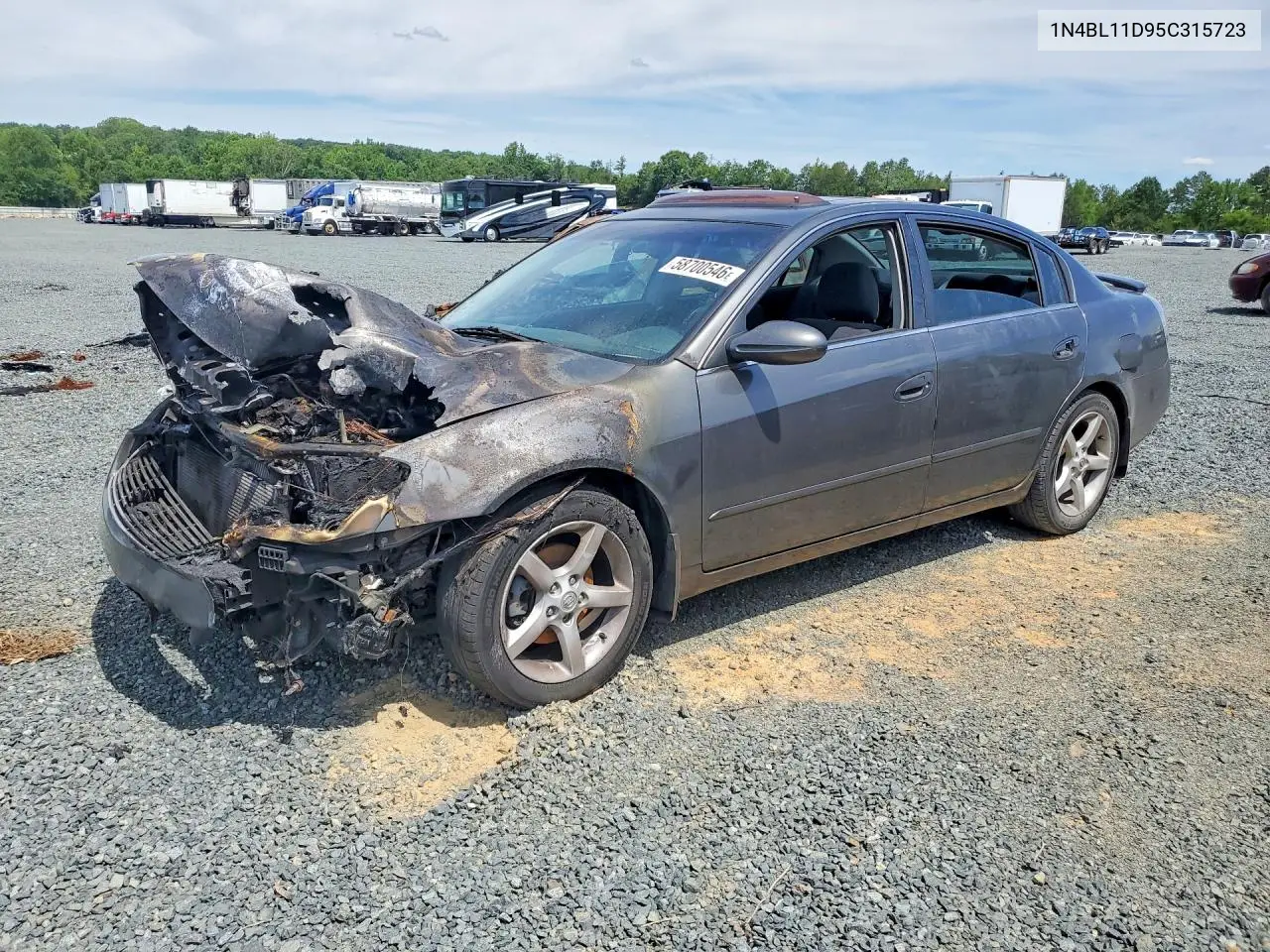 2005 Nissan Altima 3.5 Se VIN: 1N4BL11D95C315723 Lot: 58700546