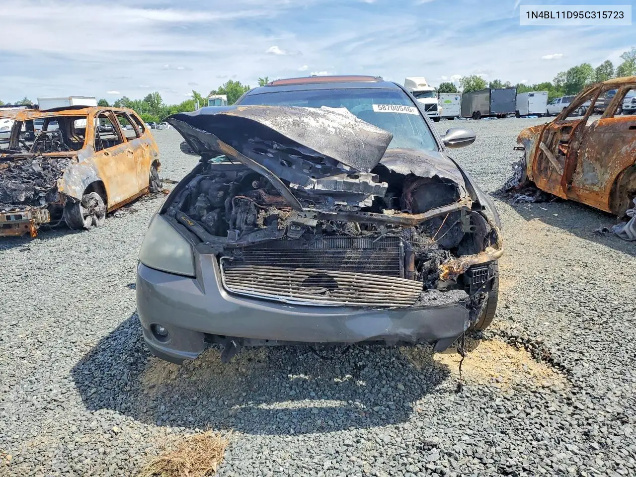 2005 Nissan Altima 3.5 Se VIN: 1N4BL11D95C315723 Lot: 58700546