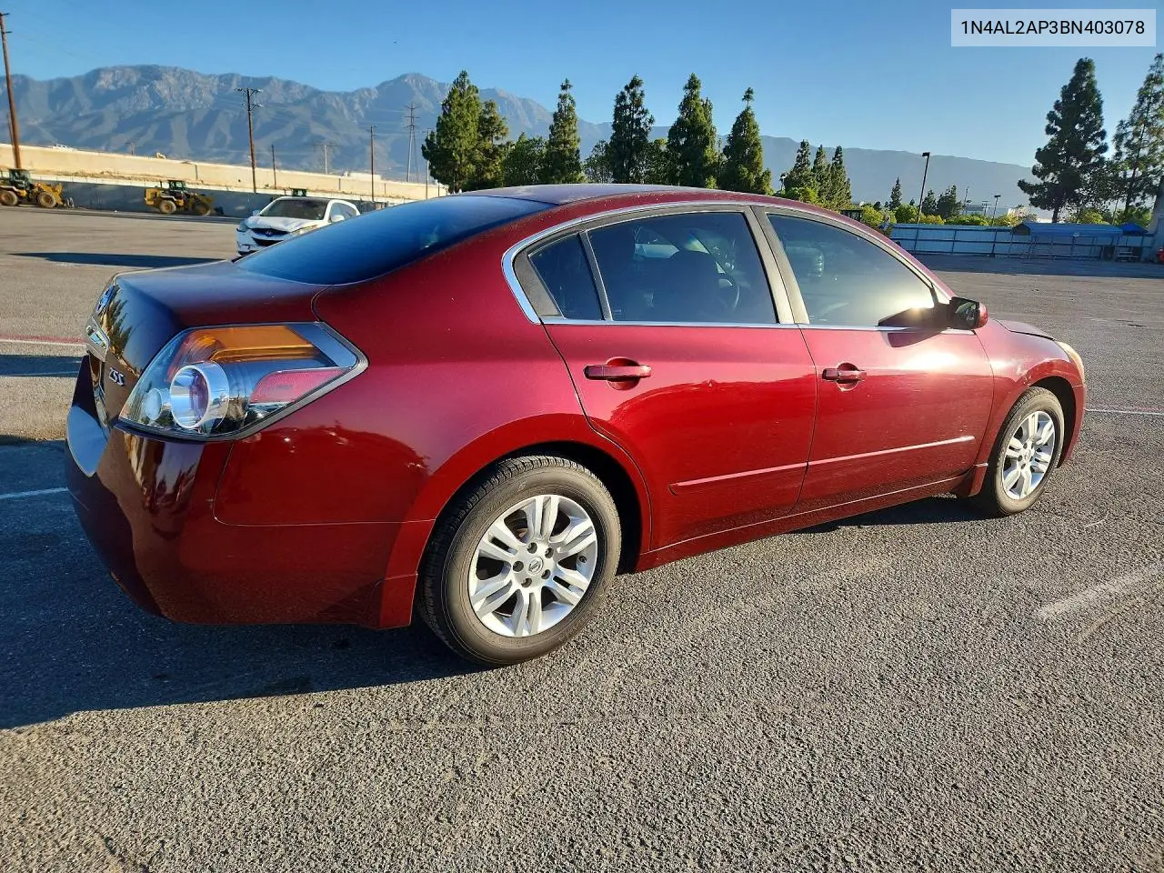 2011 Nissan Altima 2.5 VIN: 1N4AL2AP3BN403078 Lot: 61807656