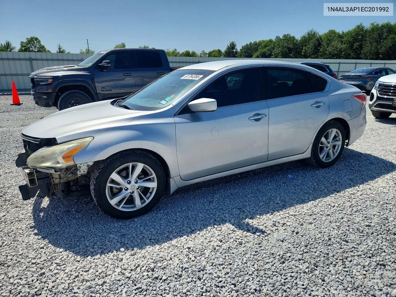 2014 Nissan Altima 2.5 Sv VIN: 1N4AL3AP1EC201992 Lot: 61784386