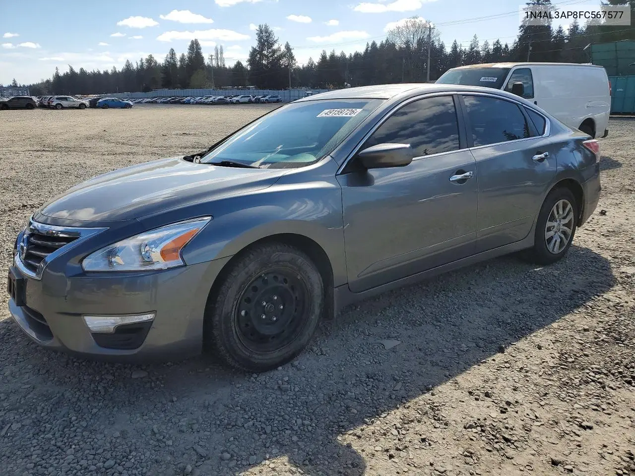 1N4AL3AP8FC567577 2015 Nissan Altima 2.5 S