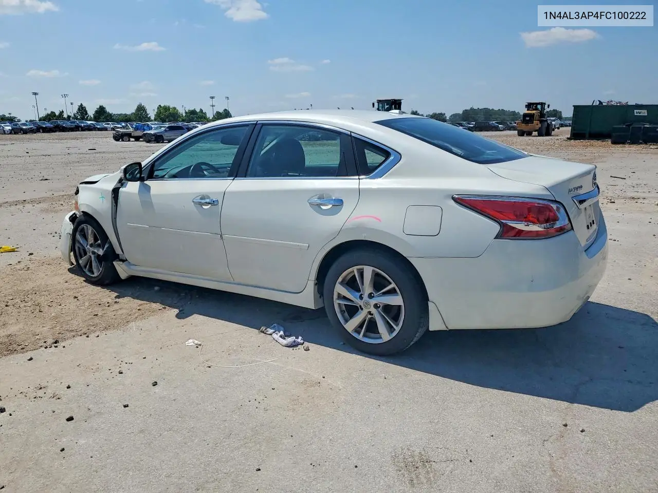 2015 Nissan Altima 2.5 Sv VIN: 1N4AL3AP4FC100222 Lot: 60793246