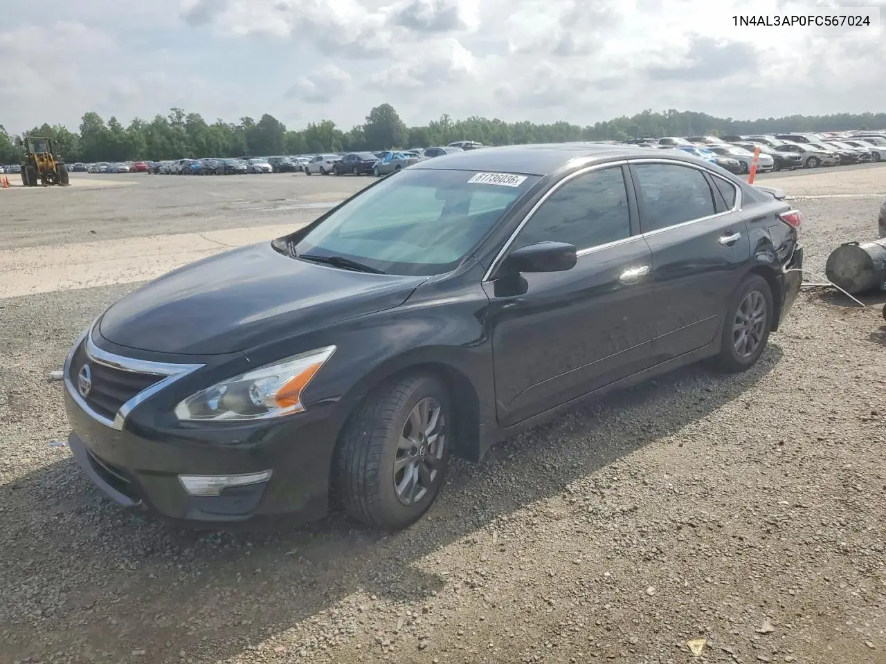 2015 Nissan Altima 2.5 S VIN: 1N4AL3AP0FC567024 Lot: 61736036