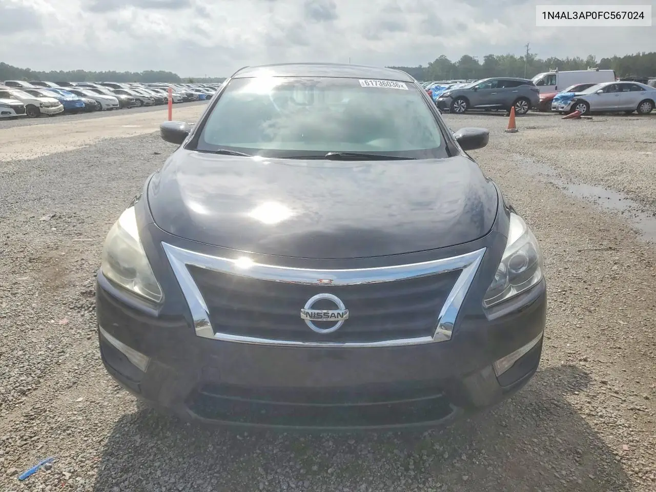 2015 Nissan Altima 2.5 S VIN: 1N4AL3AP0FC567024 Lot: 61736036