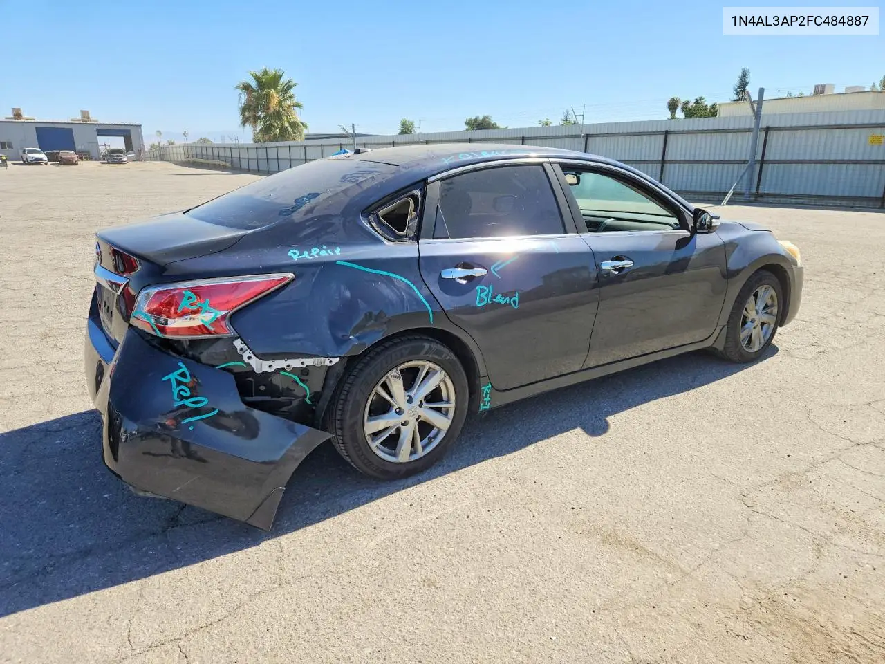 2015 Nissan Altima 2.5 Sl VIN: 1N4AL3AP2FC484887 Lot: 61924636