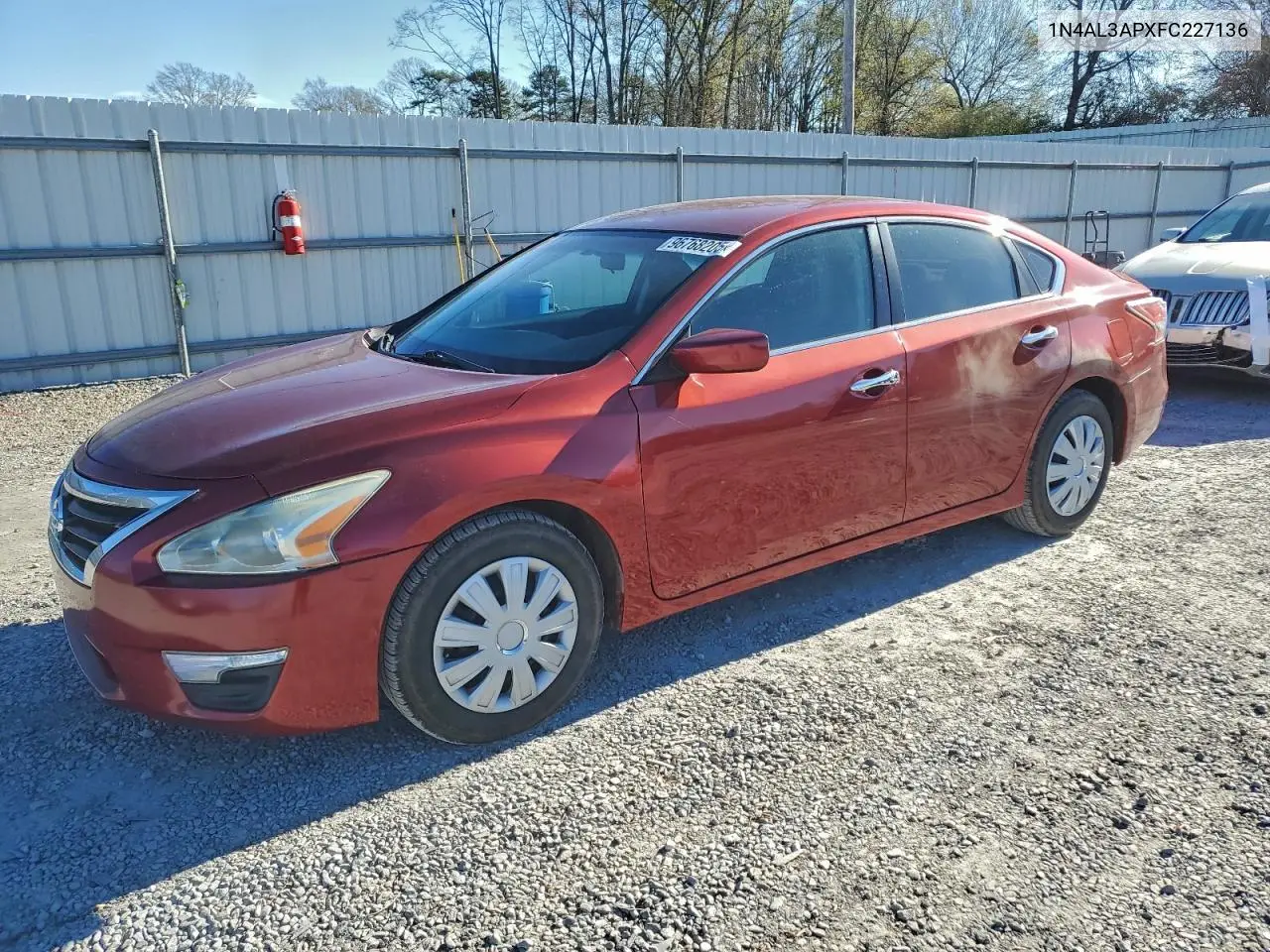 1N4AL3APXFC227136 2015 Nissan Altima 2.5