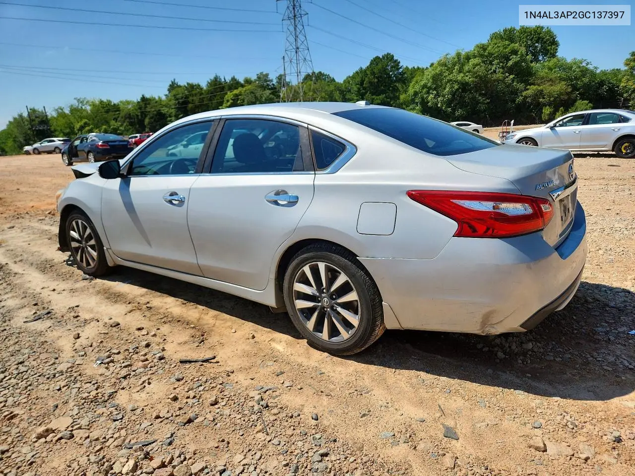 2016 Nissan Altima 2.5 Sv VIN: 1N4AL3AP2GC137397 Lot: 60929806