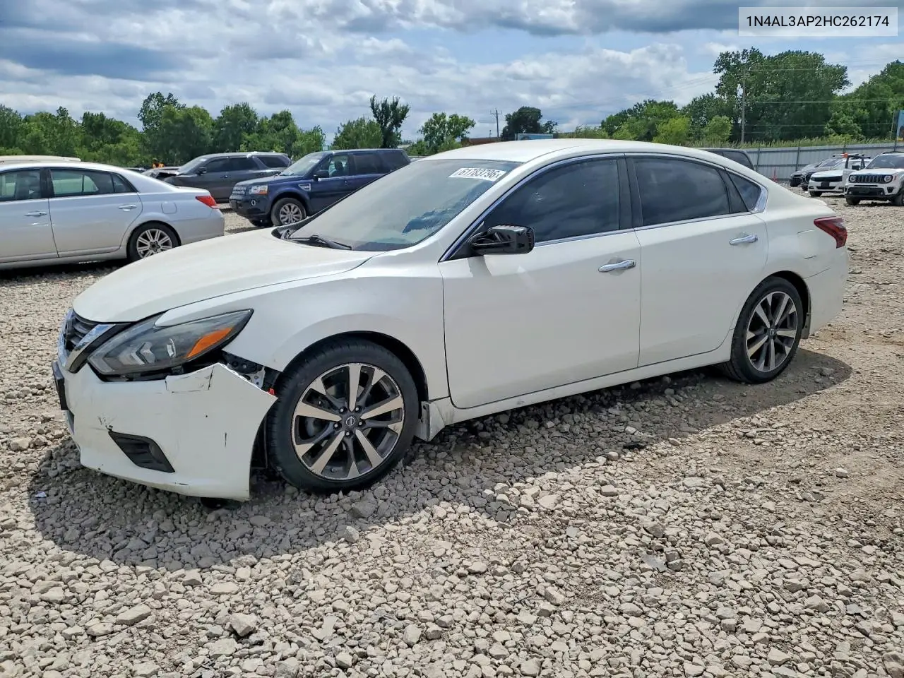2017 Nissan Altima 2.5 Sr VIN: 1N4AL3AP2HC262174 Lot: 61783796
