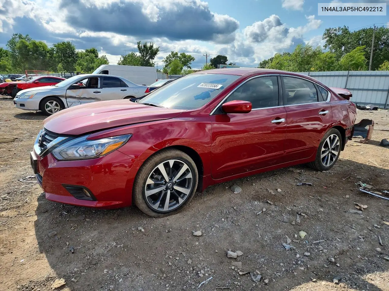 2017 Nissan Altima 2.5 Sr VIN: 1N4AL3AP5HC492212 Lot: 62022856